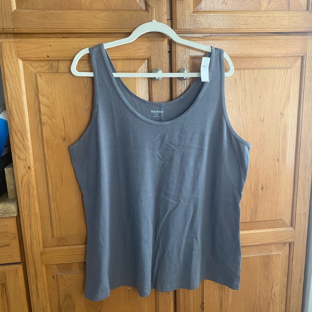 Grey Old Navy Tank Top 3X nwt!
